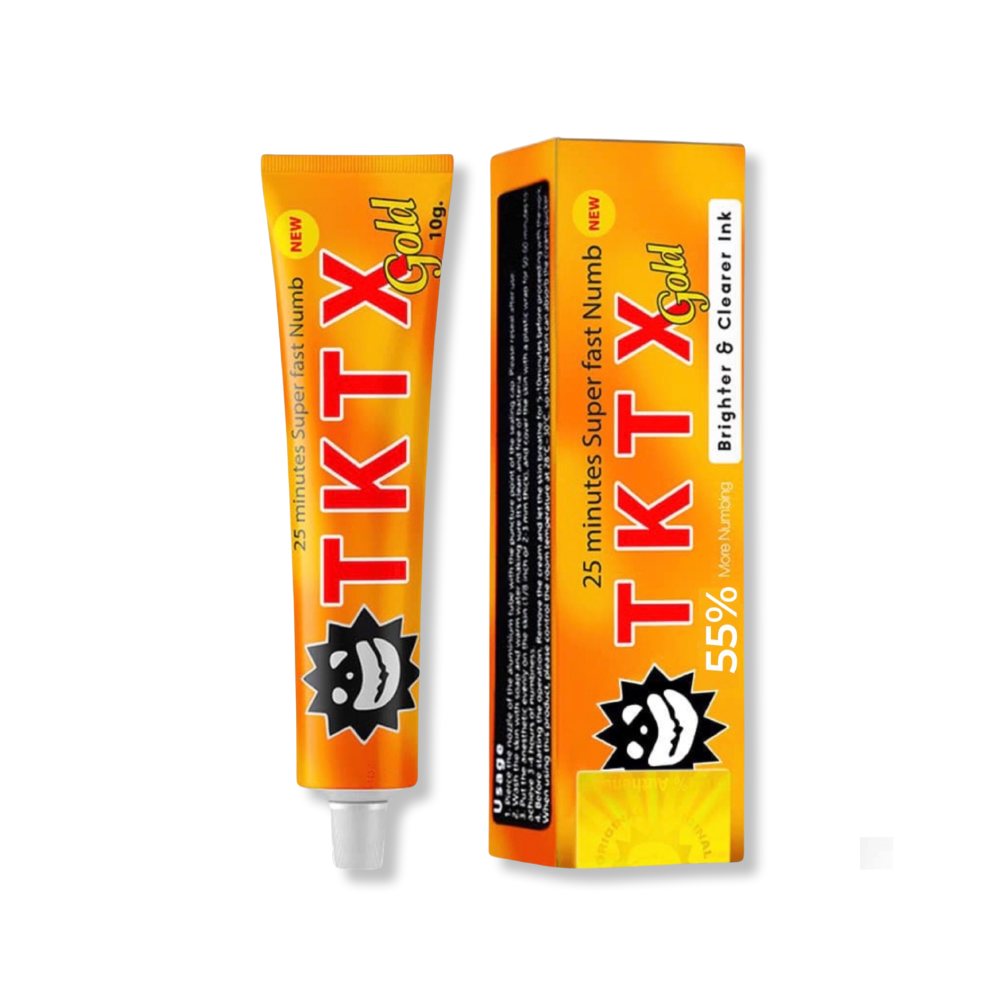 TKTX Gold 55% Numbing Cream – Professional-Grade Pain Relief for Tattoos & Cosmetic Procedures 10g