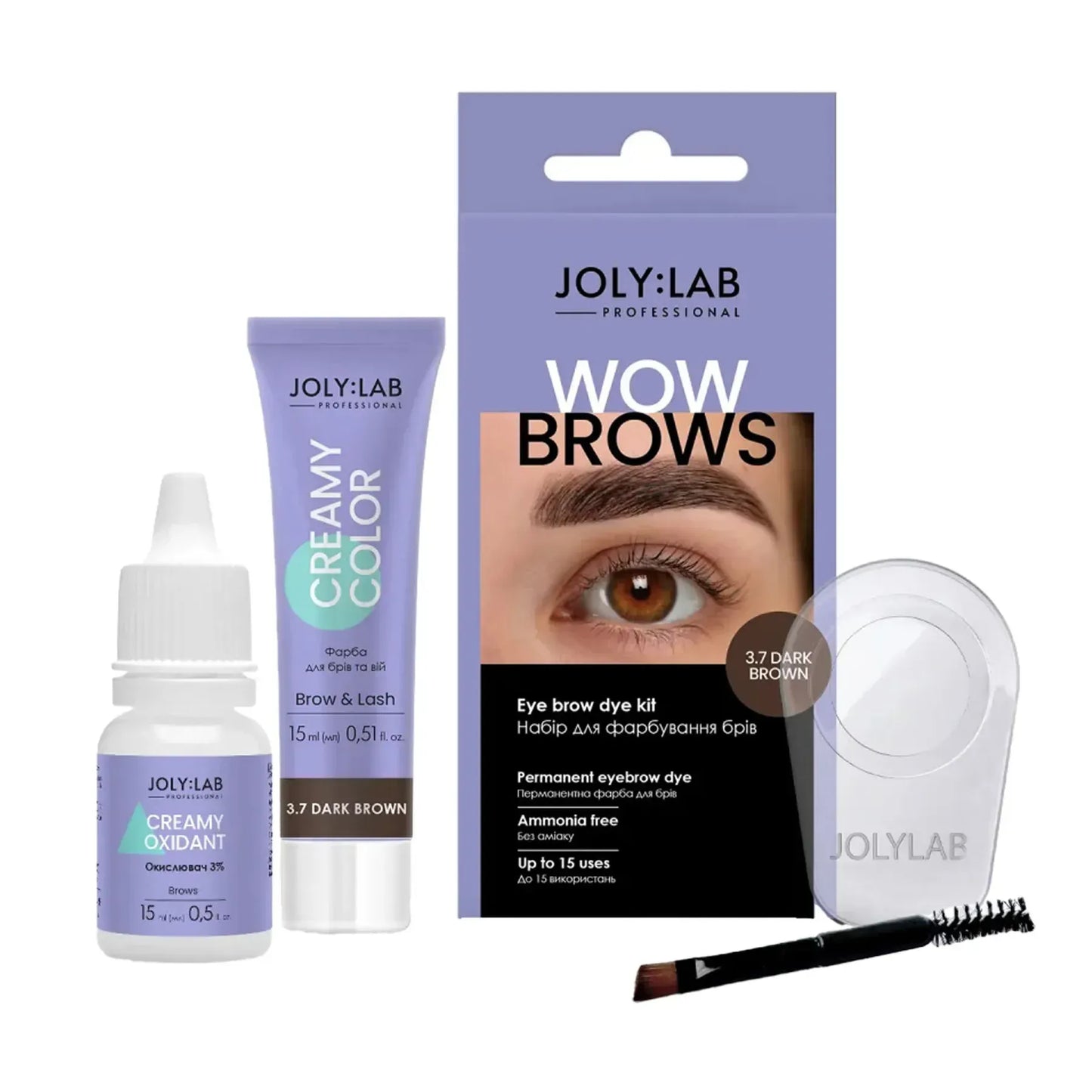 Joly:Lab Wow Brows 3.7 Dark Brown Eyebrow Tinting Kit