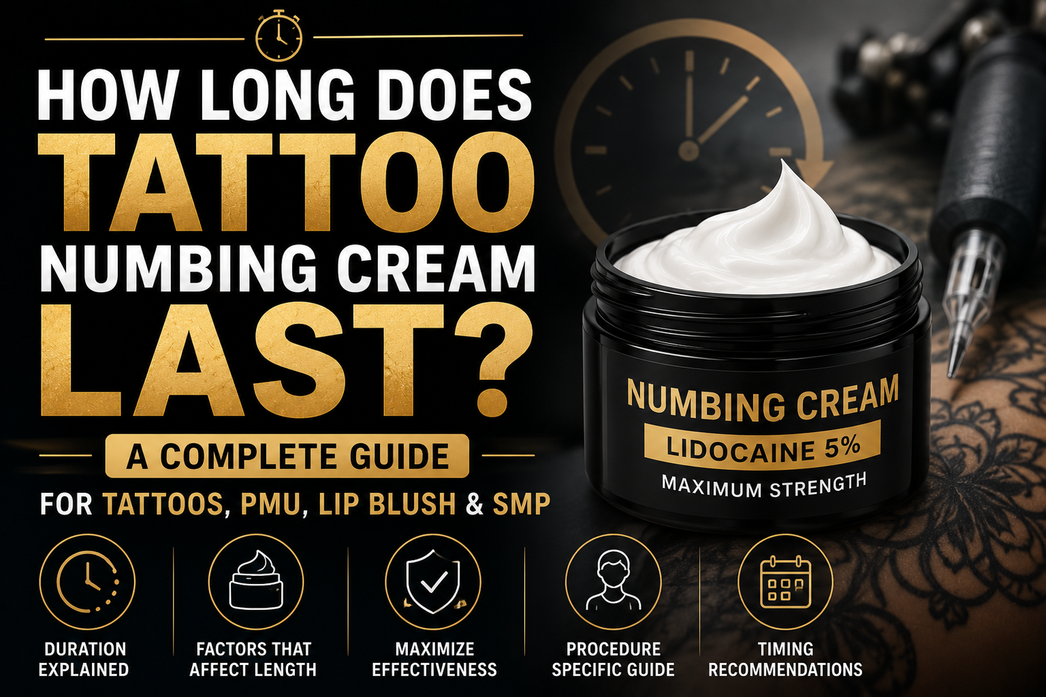 How Long Does Tattoo Numbing Cream Last? for Tattoos, PMU, Lip Blush &amp; SMP