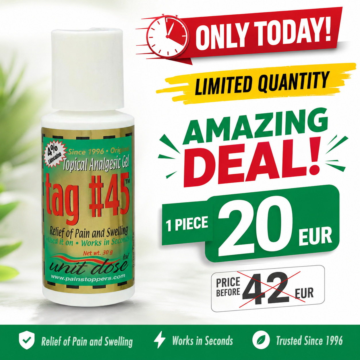 TAG #45 Gel – Professional Numbing Cream for Permanent Makeup 30ml