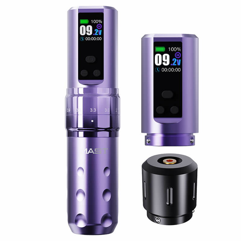 Mast Fold 2 Pro Wireless Tattoo Machine (2 Batteries + RCA Adapter) – WQP-076