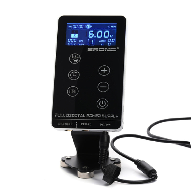 Bronc Hummingbird V1 White Digital Tattoo Power Supply