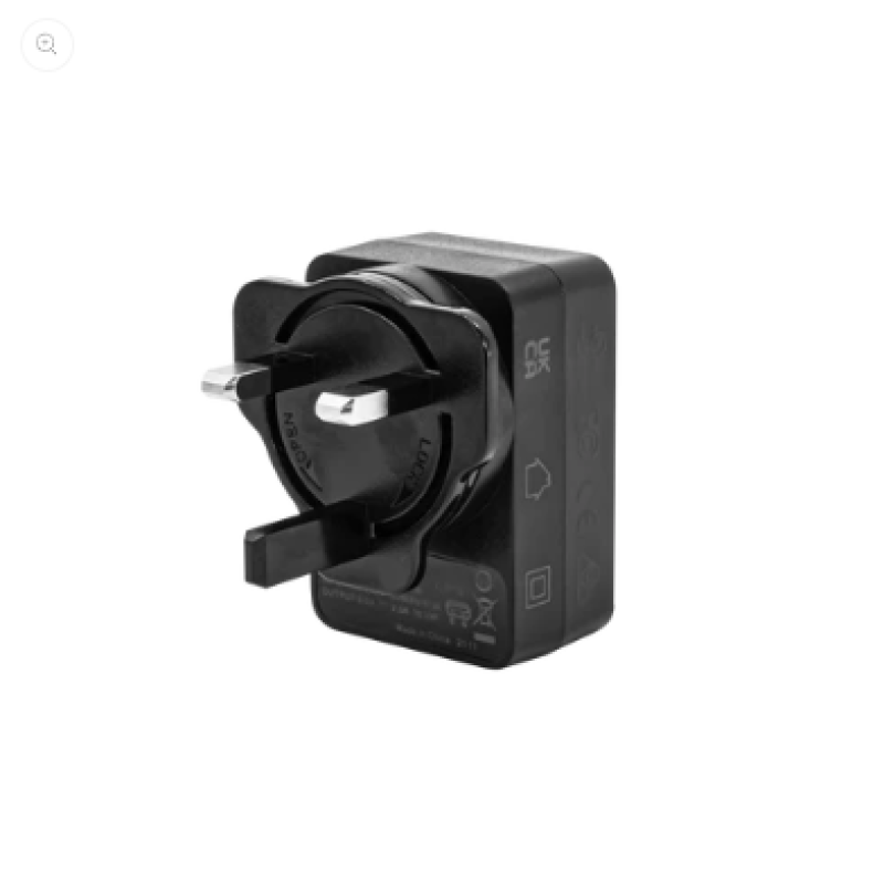 Darklab Refuel 456 Dual PowerBolt Charging Station with International USB Adapter