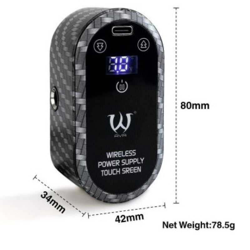AVA W8 Touch Screen Wireless Tattoo Power Supply – 1,900 mAh