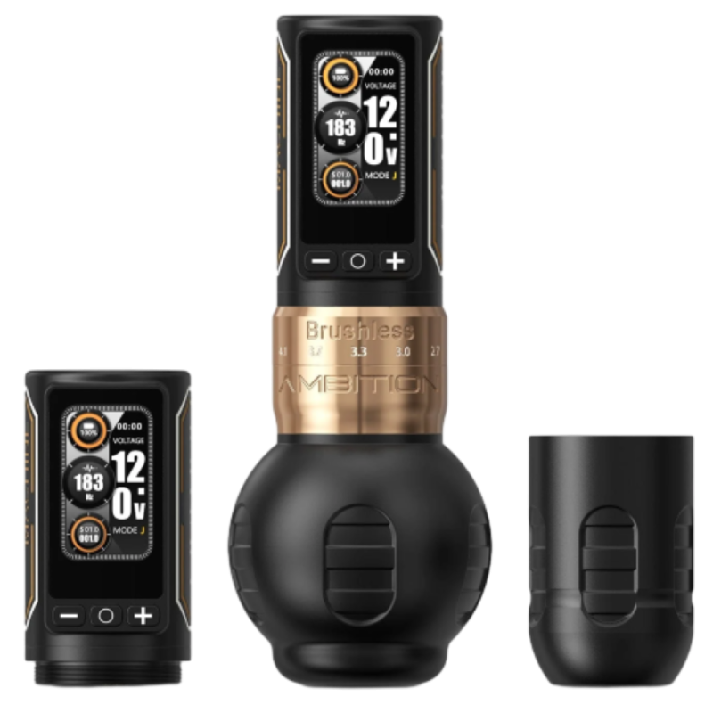 Ambition Ninja Max 280 Wireless Rotary Tattoo Machine – Precision, Power, and Innovation