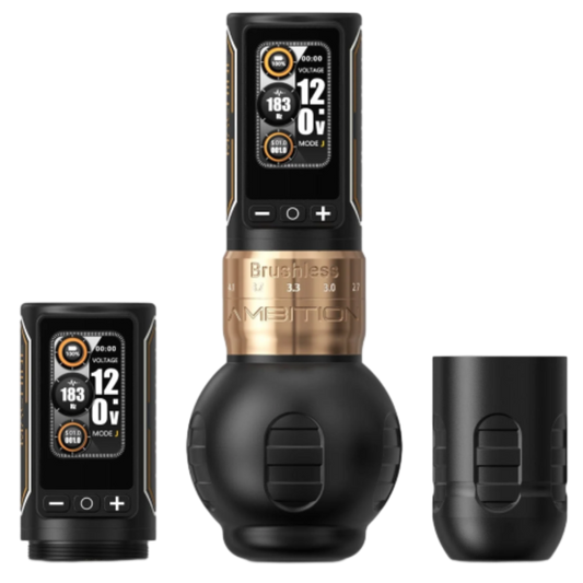 Ambition Ninja Max 280 Wireless Rotary Tattoo Machine – Precision, Power, and Innovation