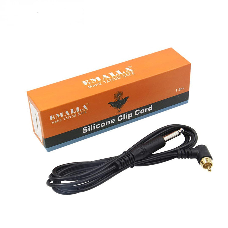 Emalla TP-2301 Side-Entry RCA Silicone Clip Cord – 180 cm