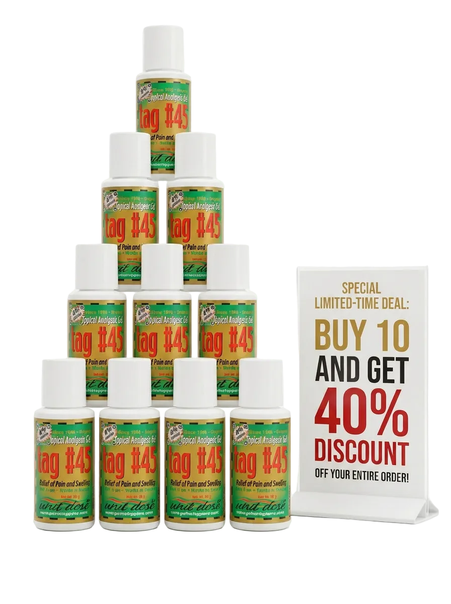 TAG #45 Gel - 10pcs. 40% Discount
